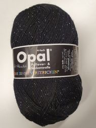 Opal - svart med silvertråd