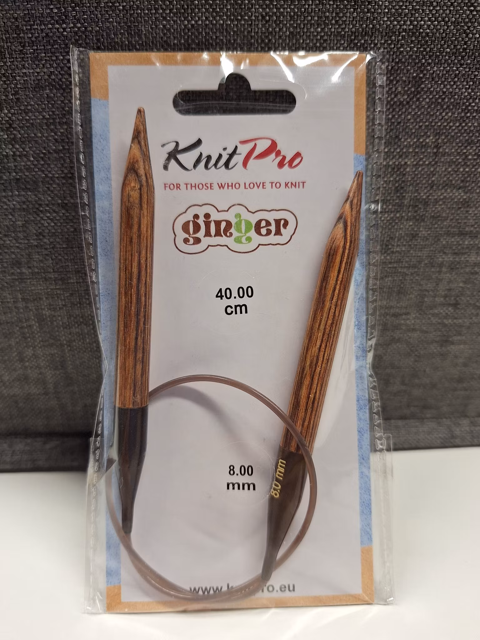 Rundsticka KnitPro Ginger 8mm 40cm