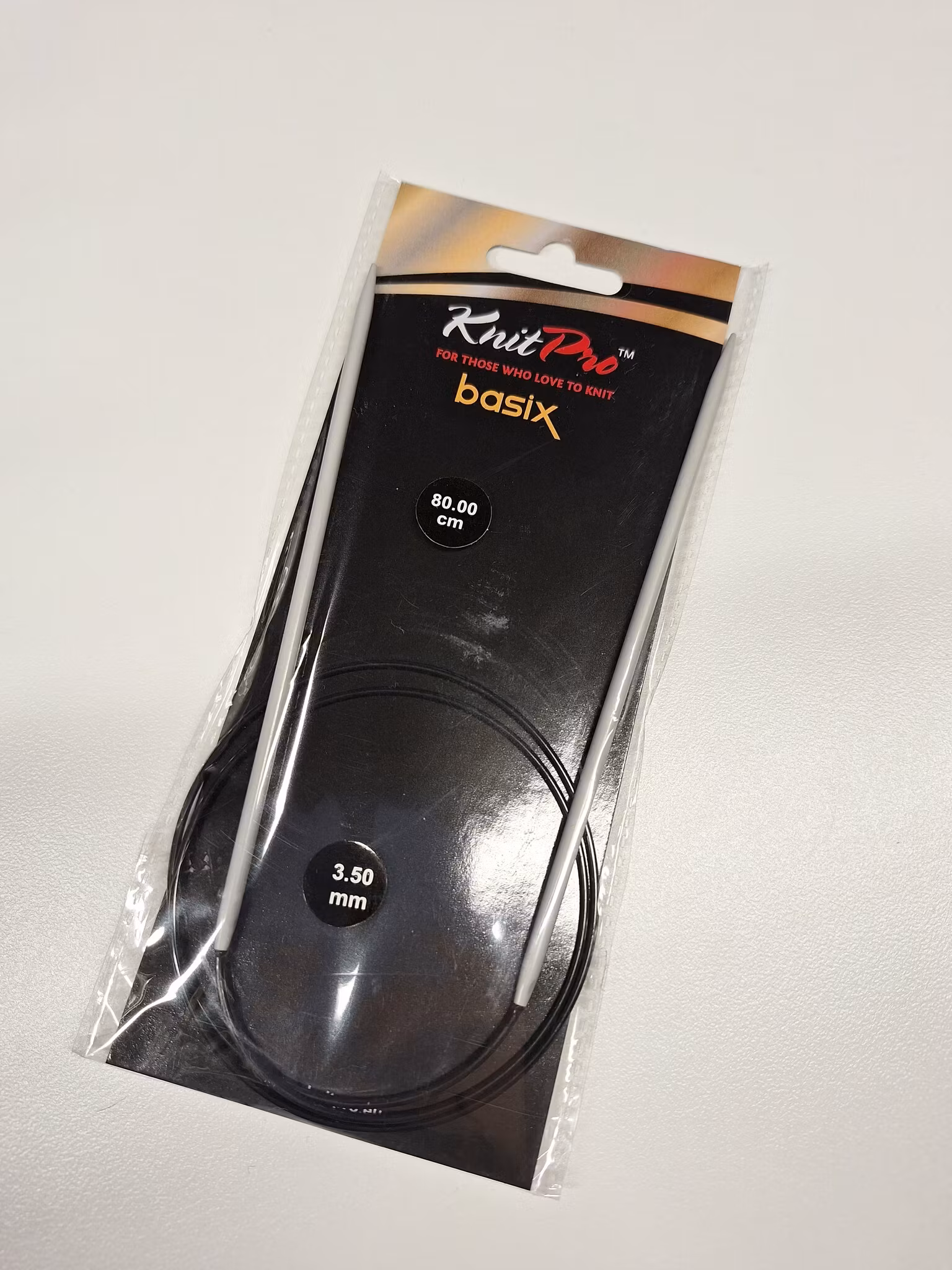 Rundsticka KnitPro Basix 3,5mm 80cm