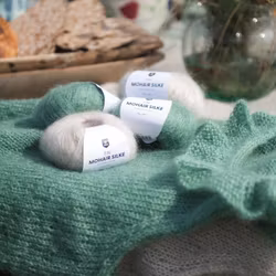 Fin mohair silke