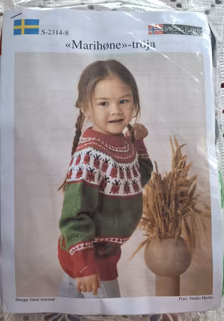 Nyckelpiga tröja - garnkit med mönster