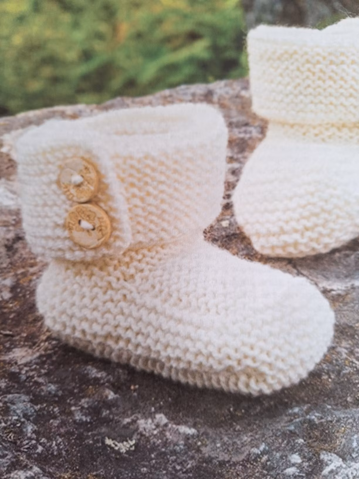 Babyboots ljusgrå - garnkit