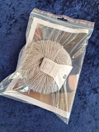 Babyboots ljusgrå - garnkit