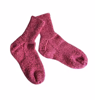 Klassiska handstickade ullsockor stl. 37-38