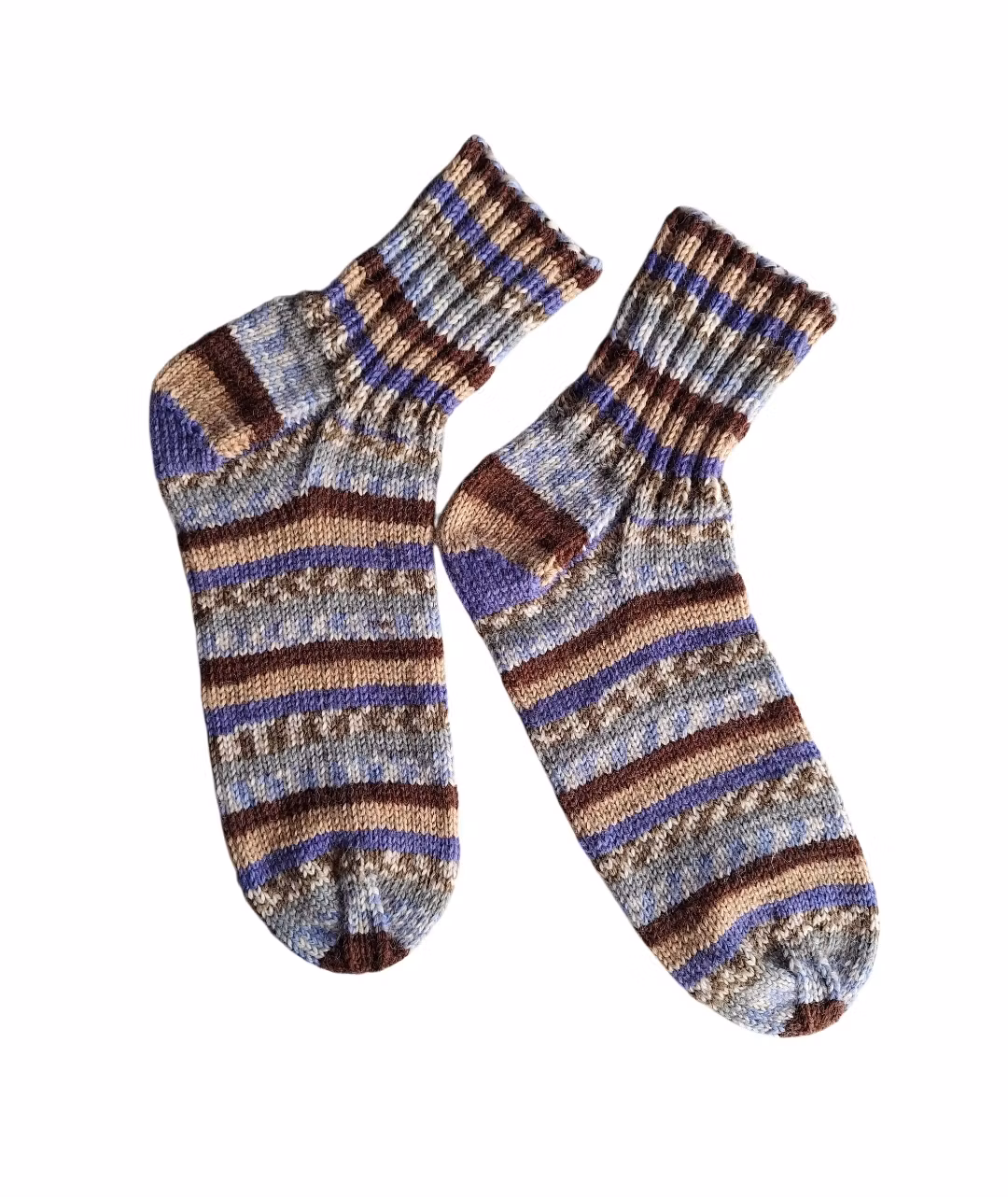 Klassiska handstickade ullsockor stl. 37-38