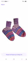 Klassiska handstickade ullsockor stl. 25-27