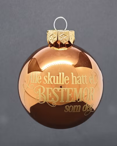 Julekule med bestemor design