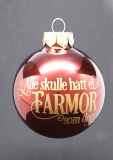 Julekule med farmor design