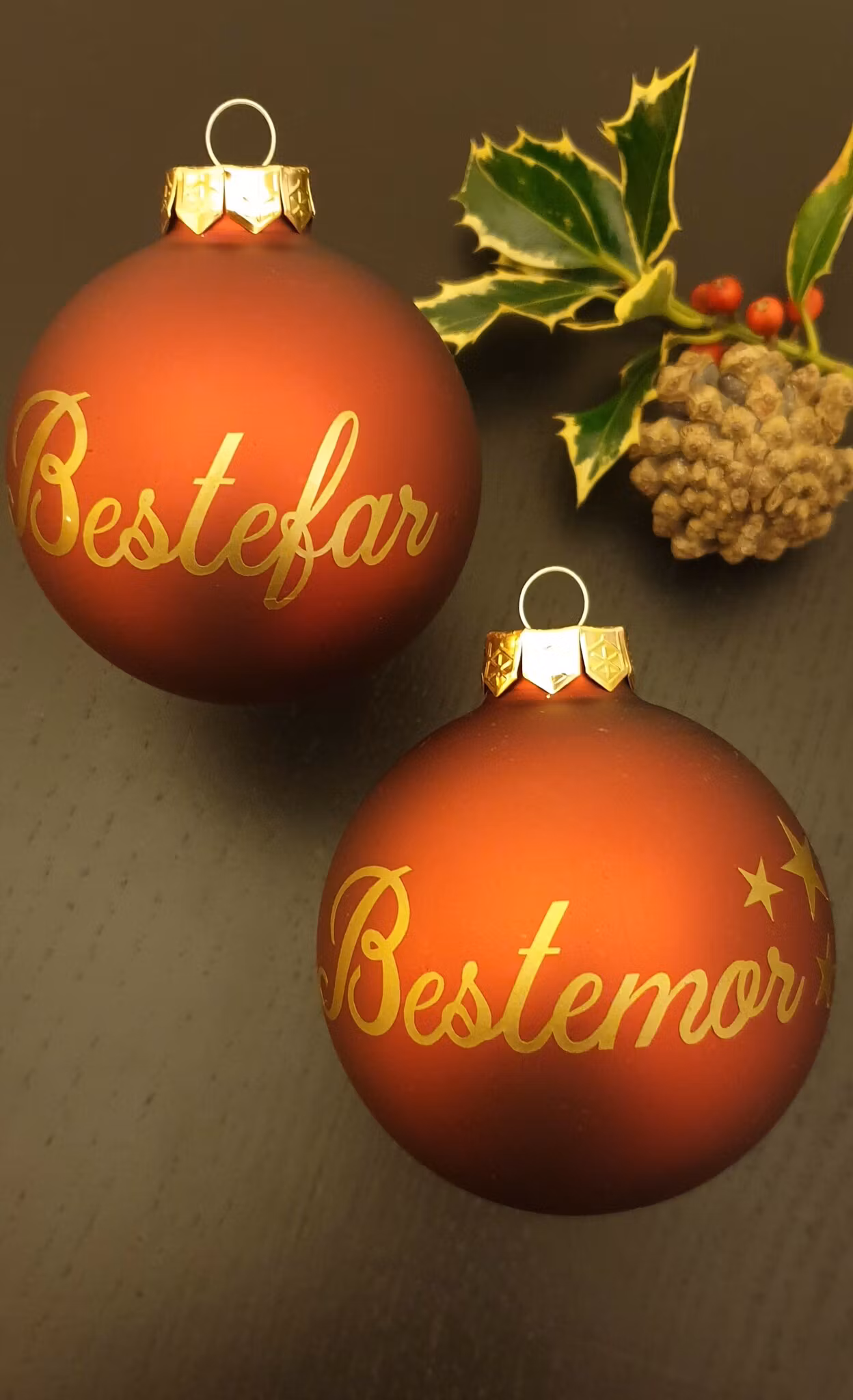 julekuler med besteforeldre - titler