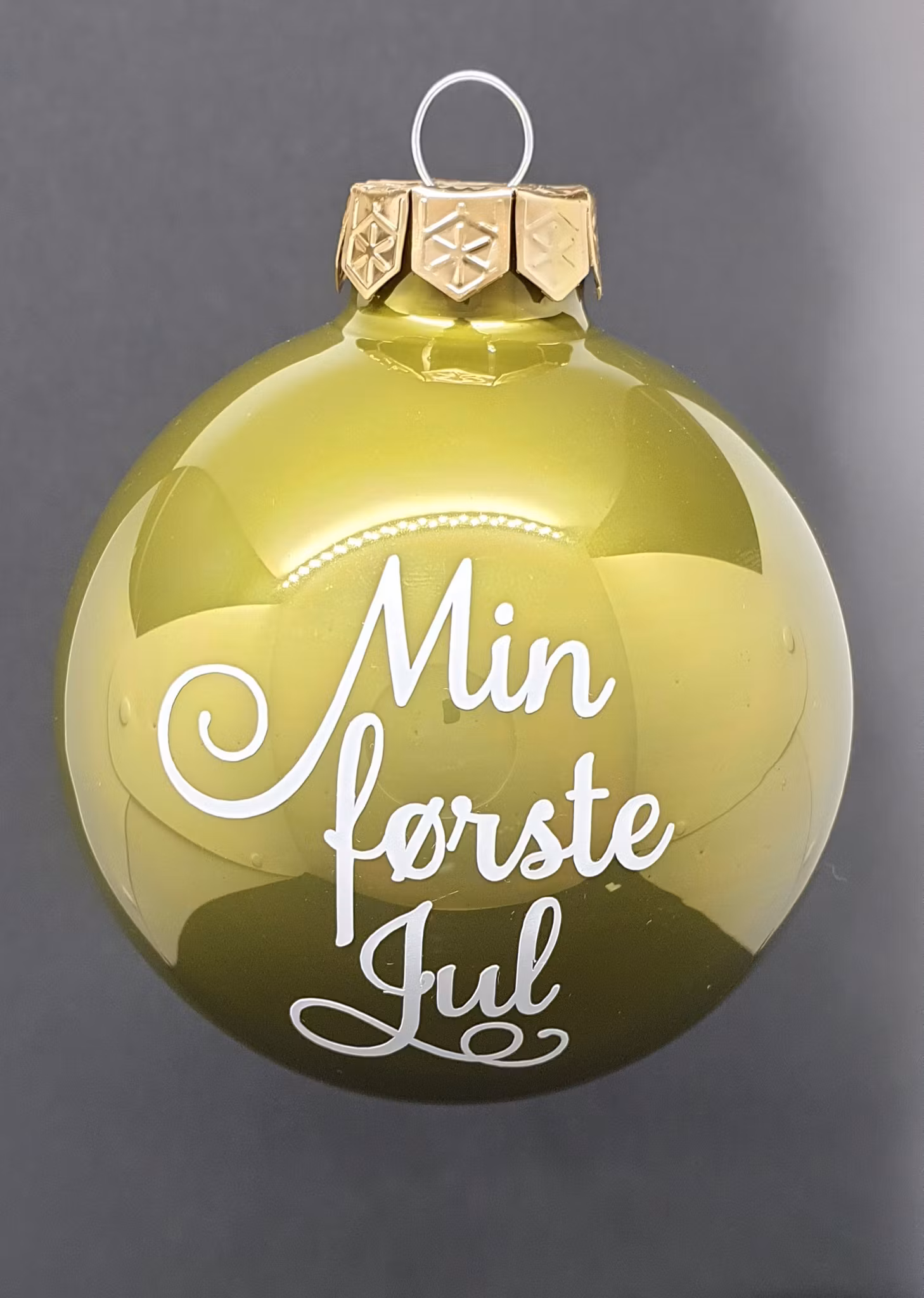 Min første jul, julekule - grønn