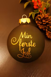 Min første jul, julekule - grønn