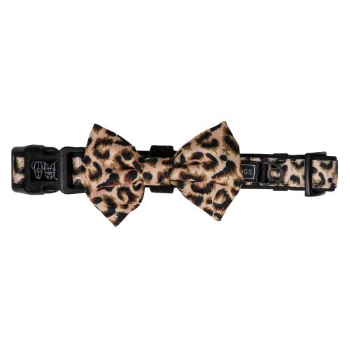 Big & Little Dogs Halsband med fluga Luxurious Leopard