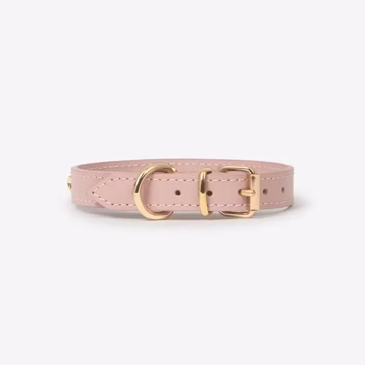 Brannis Pets halsband för mini och toyraser. Rosa med stjärnor