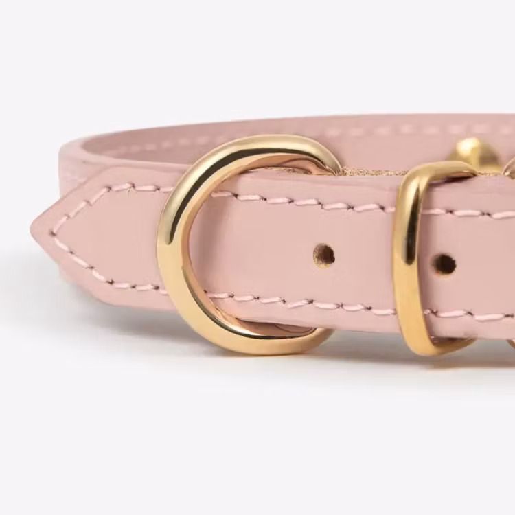 Brannis Pets halsband för mini och toyraser. Rosa med stjärnor