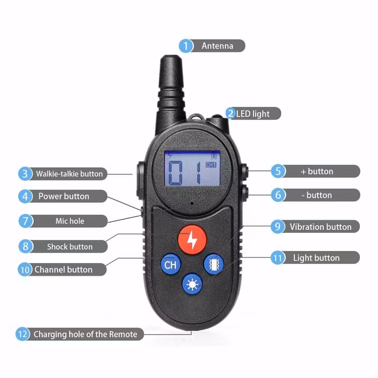JD665 Fjärr WalkietalkieTräningshalsband