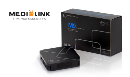 Medialink M9 IPTV ULTRA box 4K inbyggd WiFi 2,5 och 5 Ghz band USB3.0