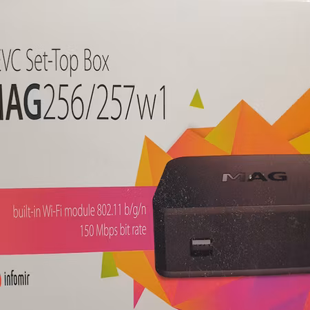 Mag 256 W1 infomir box