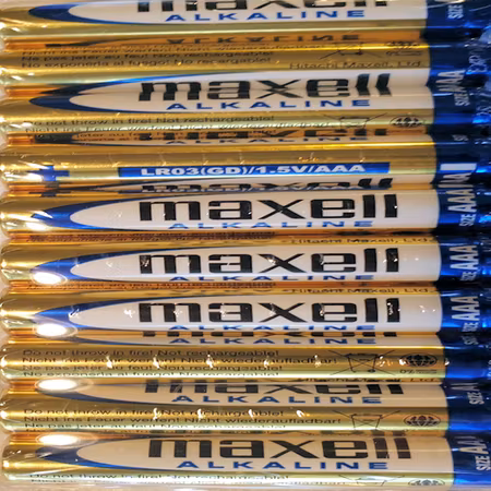AAA Batterier 1,5V Maxell 10 Pack alkaline