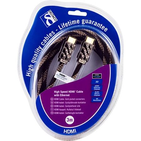 HDMI 1,4 High Speed Deltaco 3M