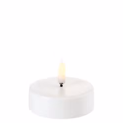 UYUNI Värmeljus LED - Vit - 6,1 x 5CM Remote Ready