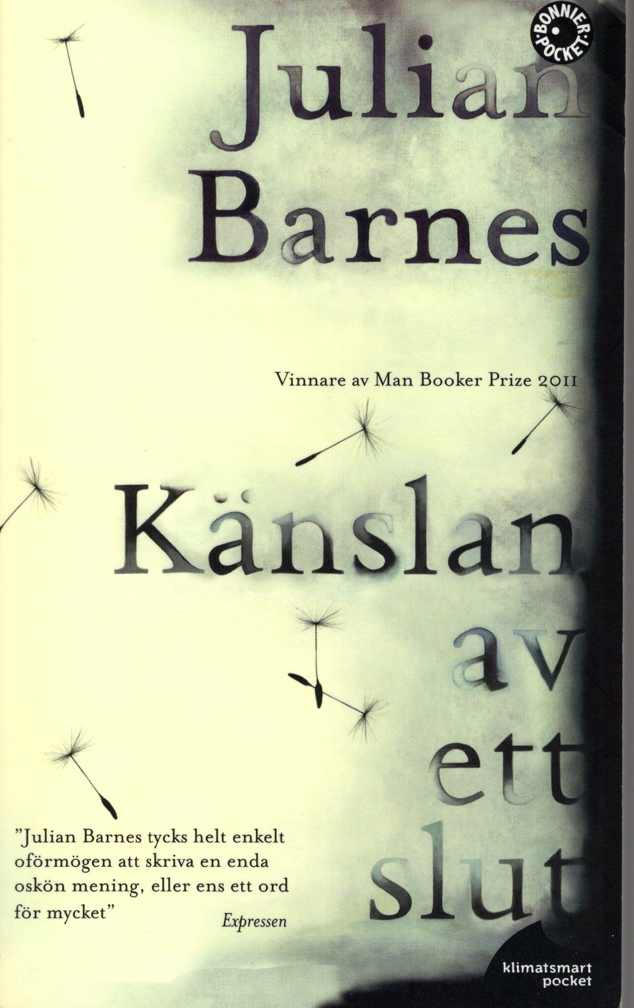 Känslan av ett slut av Julian Barnes