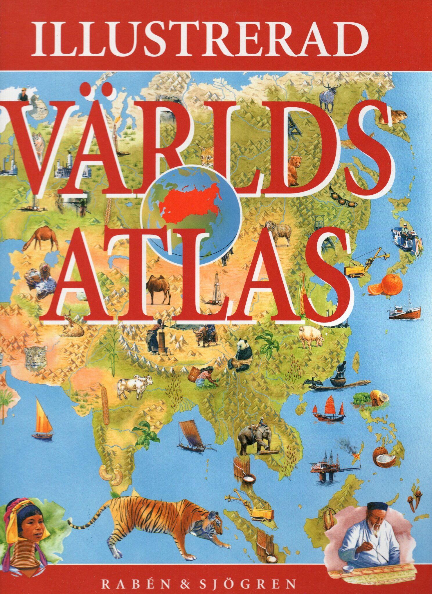 Illustrerad världsatlas av Nicholas Harris