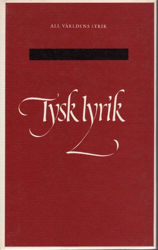 Tysk lyrik i urval av Sven Lindner