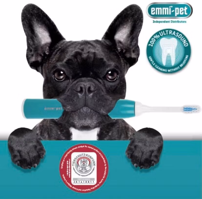 Emmi- Pet Ultraljudstandborste 2.0,Emmi®-Pet ultraljudstandborste hjälper mot:  Inflammation i tandköttet Tandlossning Sjukdomar i munhålan Dålig lukt i munnen Plack Bakterier Tandsten
