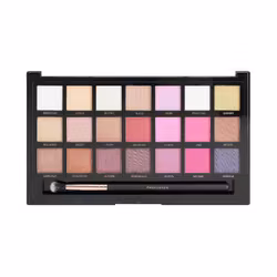 Profusion Cosmetics 21 Shade Eyeshadow Palette Collection & Brush, Pro Pigments