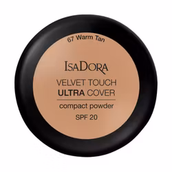 IsaDora Velvet Touch Ultra Cover Compact Powder SPF20 - 67 Warm Tan