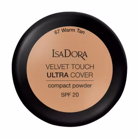 IsaDora Velvet Touch Ultra Cover Compact Powder SPF20 - 67 Warm Tan