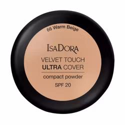 IsaDora Velvet Touch Ultra Cover Compact Powder SPF20 - 66 Warm Beige