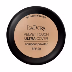 IsaDora Velvet Touch Ultra Cover Compact Powder SPF20 - 65 Neutral Beige