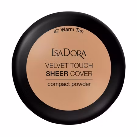 IsaDora Velvet Touch Sheer Cover Compact Powder - 47 Warm Tan
