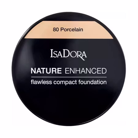 IsaDora Nature Enhanced Flawless Compact Foundation - 80 Porcelain