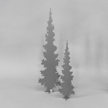 Christmas tree concrete grey