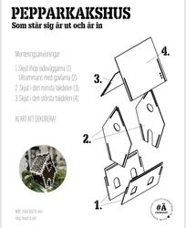 Gingerbread house - easy to assemble