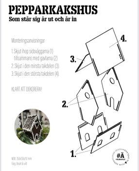 Pepparkakshus - enkelt att montera