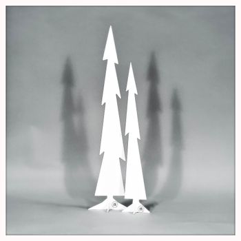 Christmas tree white and black
