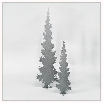 Christmas tree concrete grey