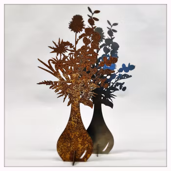 Blombukett - SPIRA i Corten