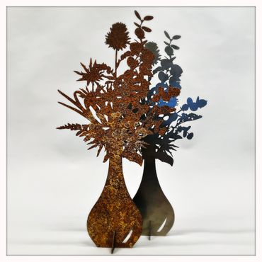 Blombukett - SPIRA i Corten