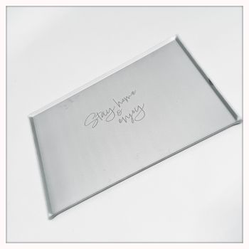 Stainless steel tray - Stay home & Enjoy
