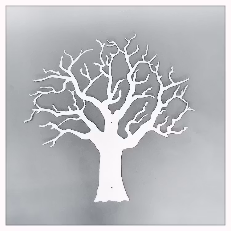Ödeträd till väggen 750x750