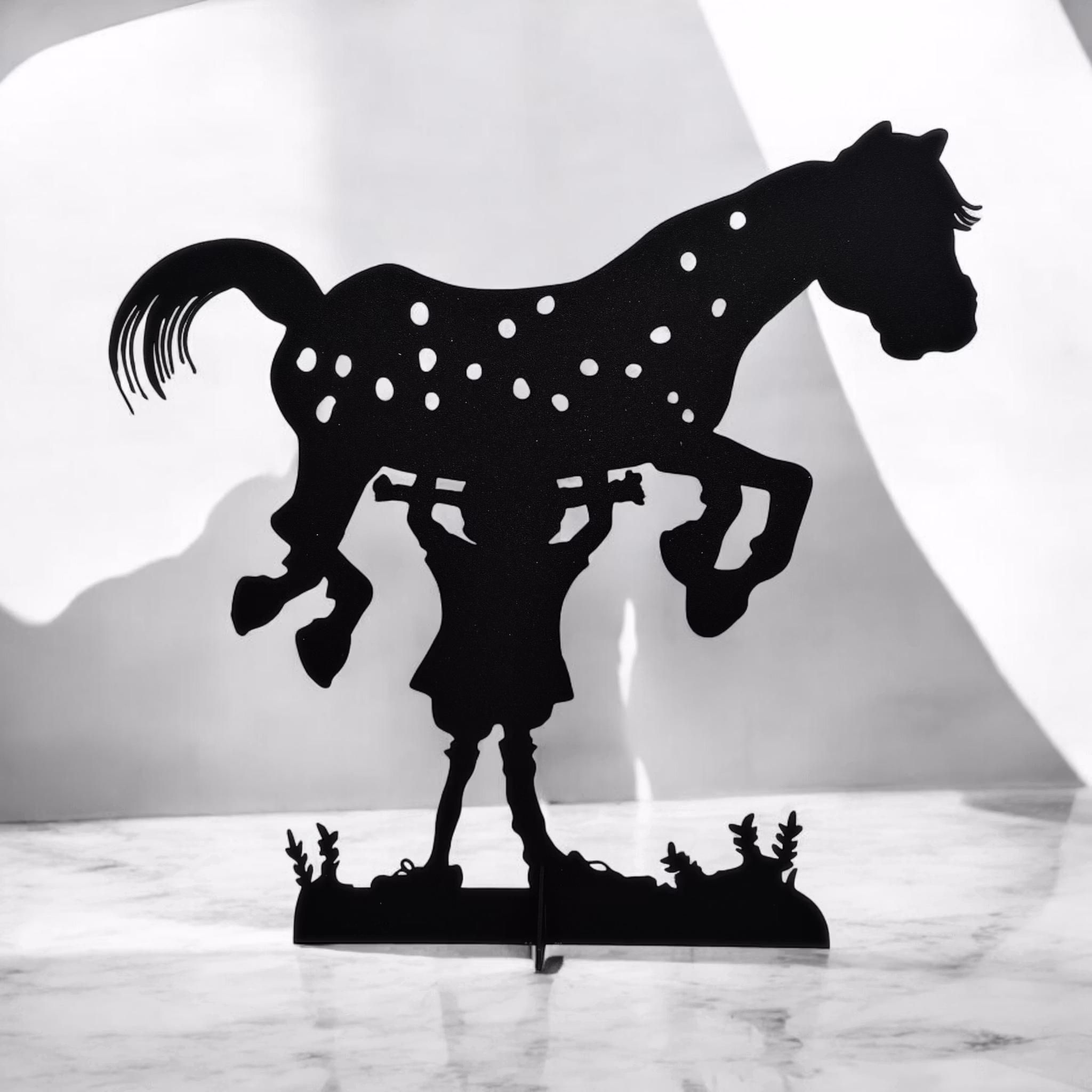 Pippi carries the Little Old Man