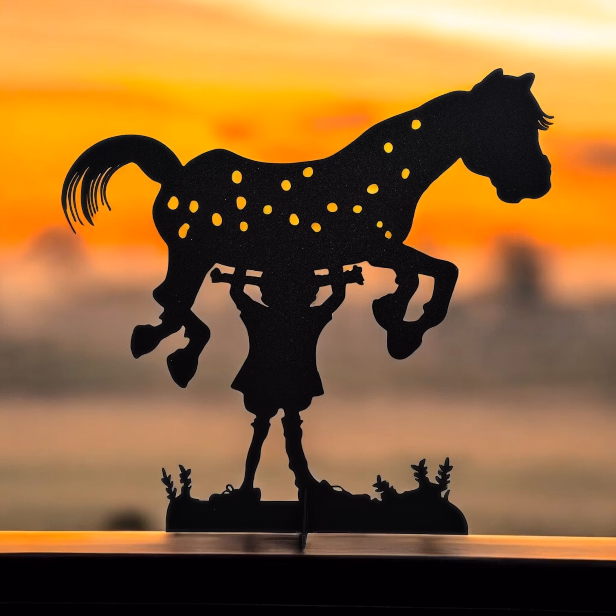 Pippi carries the Little Old Man