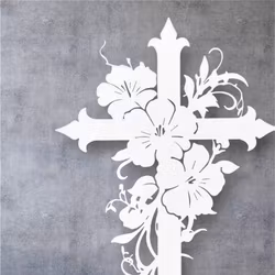 Kors med blommor