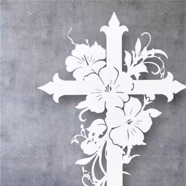 Kors med blommor