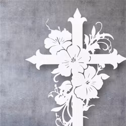 Kors med blommor