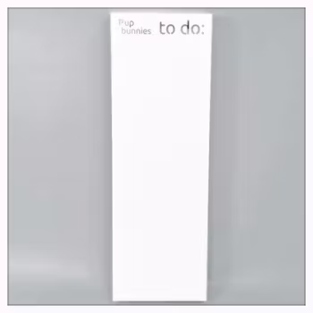 Pup Bunnies - to do board